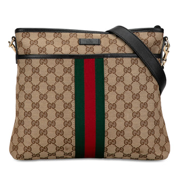 GUCCI GG Canvas Web Crossbody Bag