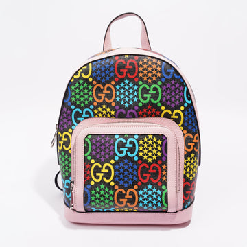 Gucci GG Supreme Psychedelic Backpack Black / Pink / Blue Small