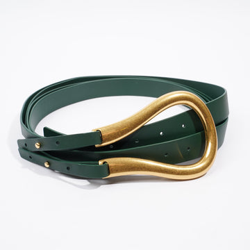 Bottega Veneta Double Strap Belt Raintree Leather Medium