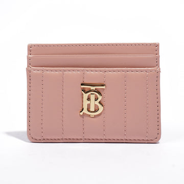 Burberry Lola Card Holder Pink Lambskin Leather