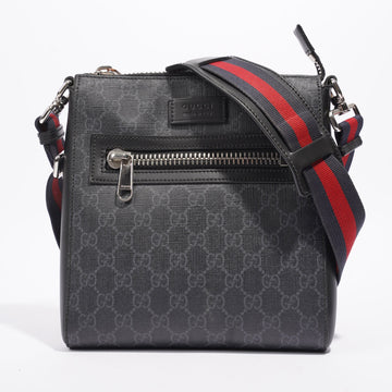 Gucci Messenger Bag Black Coated Canvas