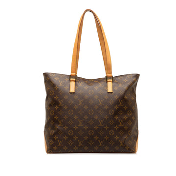 LOUIS VUITTON Monogram Cabas Mezzo Tote Bag