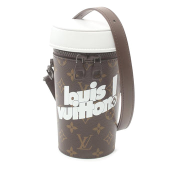 LOUIS VUITTON Monogram Coffee Cup Pouch Crossbody Bag