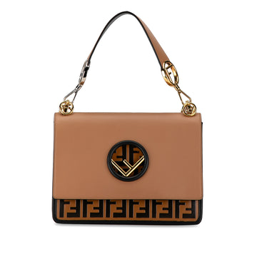 FENDI Zucca Embossed Kan I F Satchel