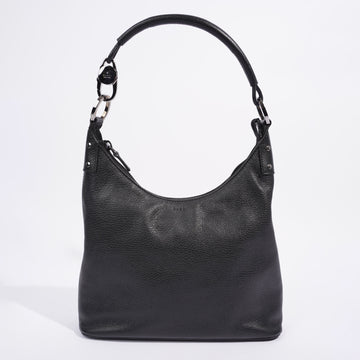 Gucci Hobo Black Grained Leather