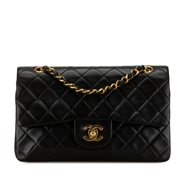 CHANEL Medium Classic Lambskin Double Flap Shoulder Bag