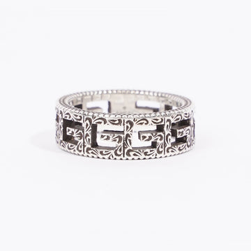 Gucci Square G Ring Silver Silver Sterling 13