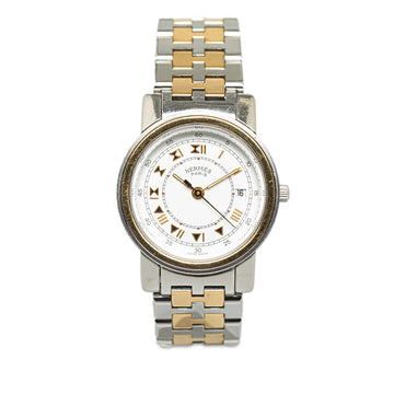 Hermes Quartz Stainless Steel Carrick Watch