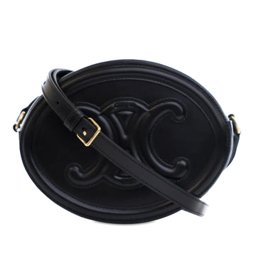 CELINE Cuir Triomphe Oval Crossbody Crossbody Bag