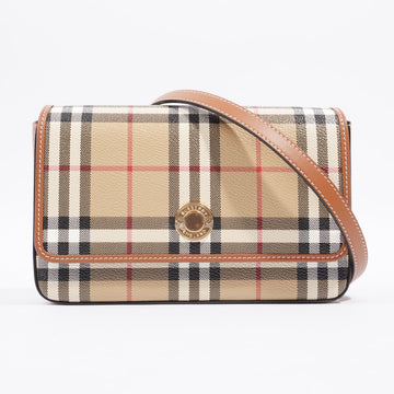 Burberry Hampshire Bag Archive Beige Leather