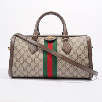 Gucci GG Ophidia Duffle Supreme / Green / Red Coated Canvas