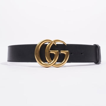 Gucci Marmont GG Belt Black / Gold Leather 75cm / 30