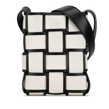 BOTTEGA VENETA Mini Canvas Cassette Crossbody Bag