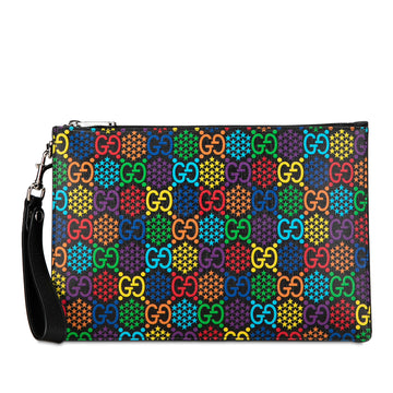 GUCCI GG Supreme Psychedelic Zip Clutch Clutch Bag