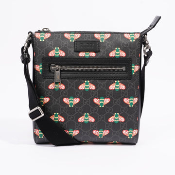 Gucci Bestiary Messenger Bag Black / Red / Blue Canvas OS