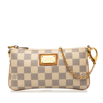 LOUIS VUITTON Damier Azur Pochette Milla MM Shoulder Bag