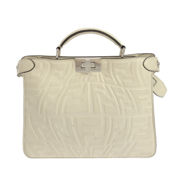 FENDI Sarah Coleman Mini Zucca Embossed Vertigo Peekaboo ISeeU Satchel