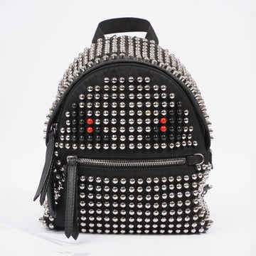 Fendi Backpack Black / Silver Re Nylon Small