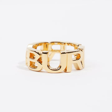 Burberry Logo Ring Gold Brass 53