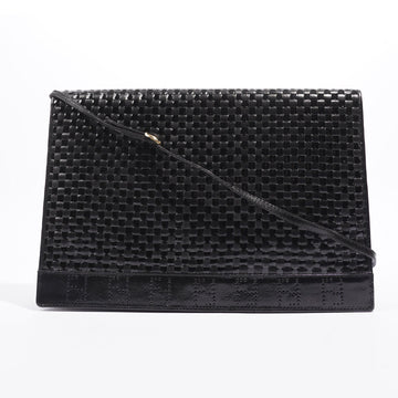 Fendi Clutch With Strap Black Leather