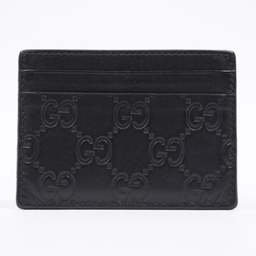 Gucci Card Holder Black Leather