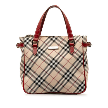 BURBERRY Nova Check Canvas Handbag