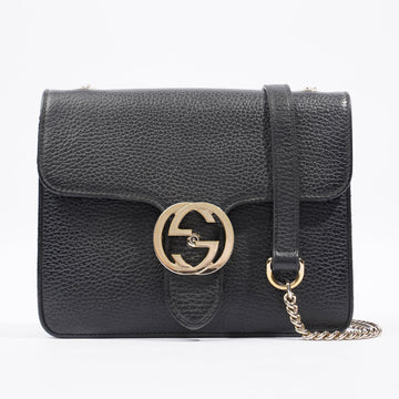 Gucci Interlocking Bag Black Leather Small