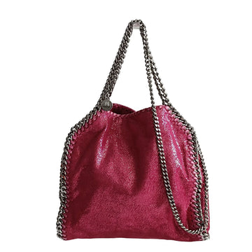 STELLA MCCARTNEY Stella McCartney Stella McCartney Mini Falabella fuchsia glitter shoulder bag