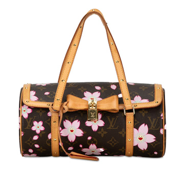 LOUIS VUITTON x Takashi Murakami Monogram Cherry Blossom Papillon Shoulder Bag