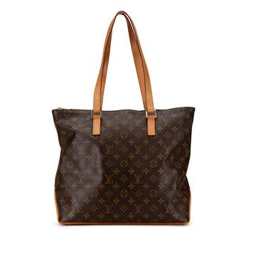 LOUIS VUITTON Monogram Cabas Mezzo Tote Bag