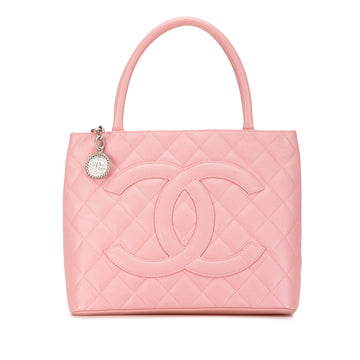 CHANEL Caviar Medallion Tote Tote Bag