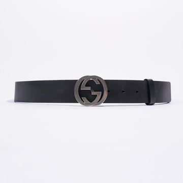 Gucci Interlocking GG Belt Black Leather 95cm 38