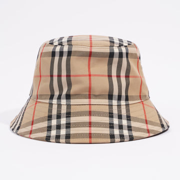 Burberry Bucket Hat Check Cotton Small