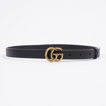 Gucci Thin GG Belt Black Leather 75cm 30
