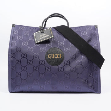 Gucci GG Off The Grid Tote Navy Nylon Large