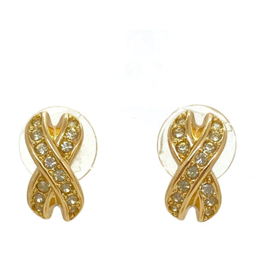 DIOR Gold Plated Crystal Earrings