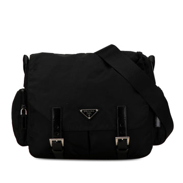 PRADA Tessuto Messenger Crossbody Bag