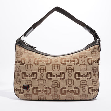 Gucci Horsebit Canvas Brown Canvas Small