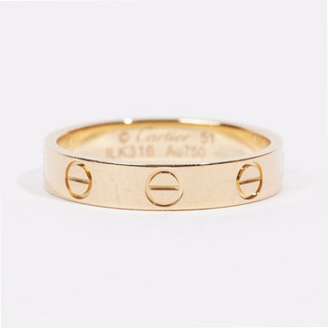 Cartier Mini love Ring Yellow Gold Yellow Gold 51