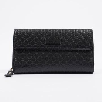 Gucci Guccissima Wallet Black Leather