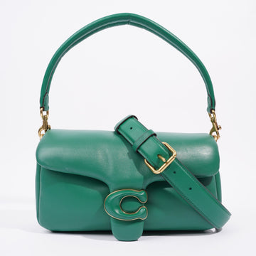 Coach Pillow Tabby Green Leather 26