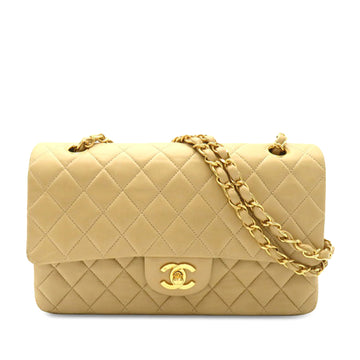 CHANEL Medium Classic Lambskin Double Flap Shoulder Bag