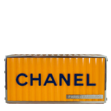 CHANEL Yellow Paris Hamburg Shipping Container Minaudiere Clutch Bag 2017