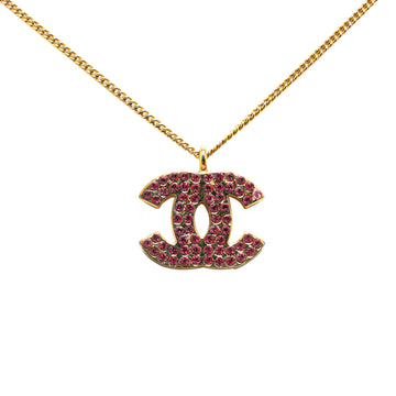 CHANEL CC Rhinestone Necklace Costume Necklace