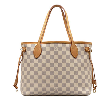 LOUIS VUITTON Damier Azur Neverfull PM Tote Bag