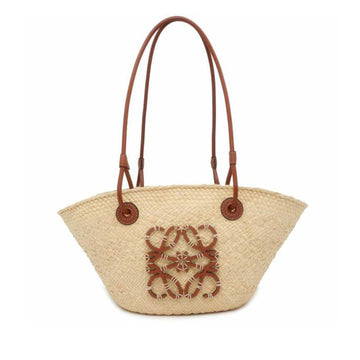 LOEWE x Paulas Ibiza Small Anagram Raffia Basket Tote Tote Bag