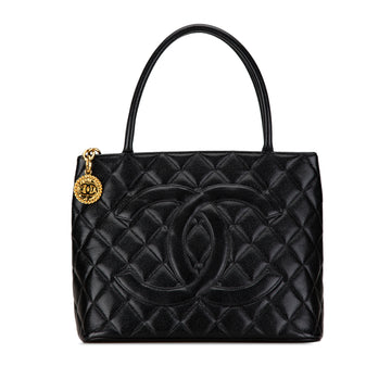 CHANEL Caviar Medallion Tote Tote Bag