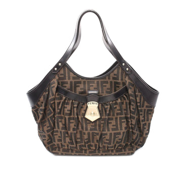 FENDI Zucca Canvas Shoulder Bag