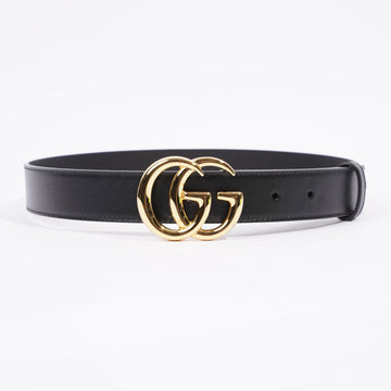 Gucci GG Marmont Belt Black / Gold Buckle Leather 70cm 28