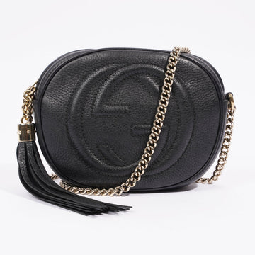 Gucci Soho Disco Chain Crossbody Bag Black Leather Mini